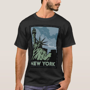 retro New York United States USA vintage reser Tee Shirt