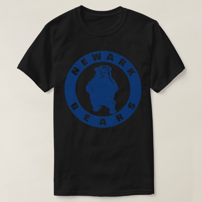Retro Newark Bears Baseball T Shirt (Design framsida)