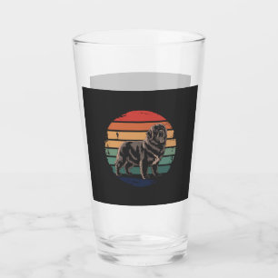 Retro Newfoundland Vintage gåvor för hundälskande Glaskopp
