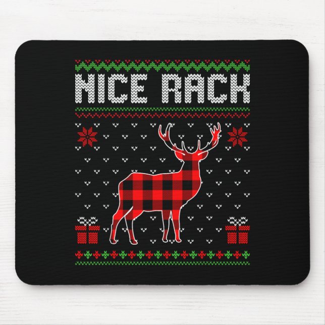 Retro Nice Rack Ugly Christmas Sweater Couples Mat Musmatta (Framsidan)