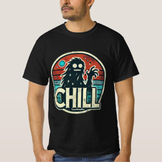 Retro Night Vibes: Bigfoot och Moonlight T Shirt