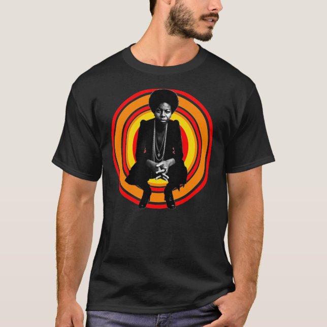 Retro Nina Simone Classic T-Shirt (Framsida)