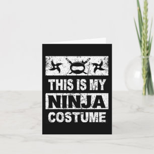 Retro Ninja-dräkt Halloween för pojke barn män Kort