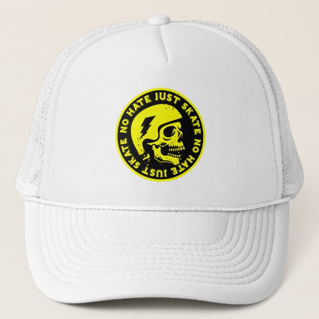 Retro no Hate just Skate Skull Keps (Framsida)