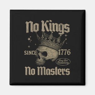 Retro No Kung no masters sedan 1776 Gothic Skull Magnet