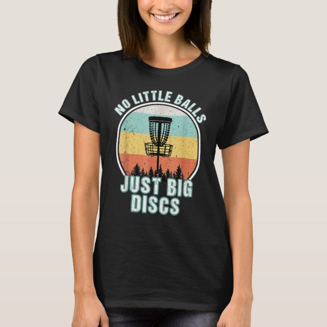 Retro No Little Bollar Disk Golf T Shirt (Framsida)