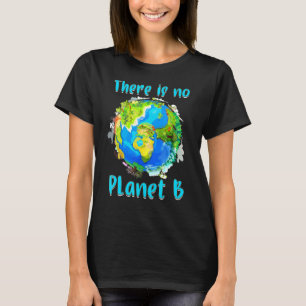 Retro No Planet Climate Change Earth B Spara Natat T Shirt
