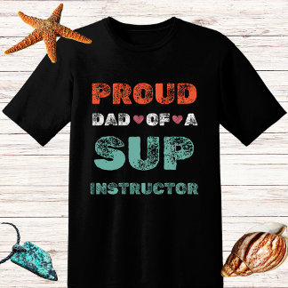 Retro-nödlidande Proud Pappa Sup Instructor paddle T Shirt
