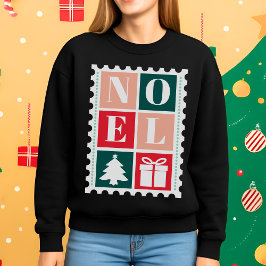 Retro Noel jul frimärkeshalsa T Shirt