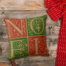 Retro Noel Red och Grönt Decorative Helgdag