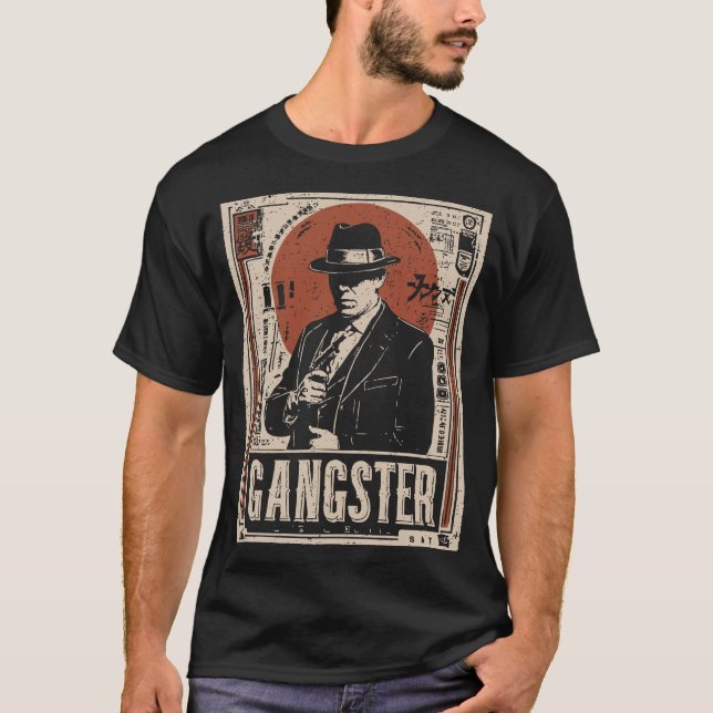 Retro Noir Gangster | Förbud mot ERA Art T Shirt (Framsida)