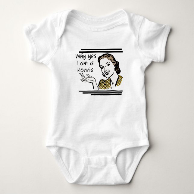 Retro Nonnie T-tröja och gåvor Tröja (Framsida)