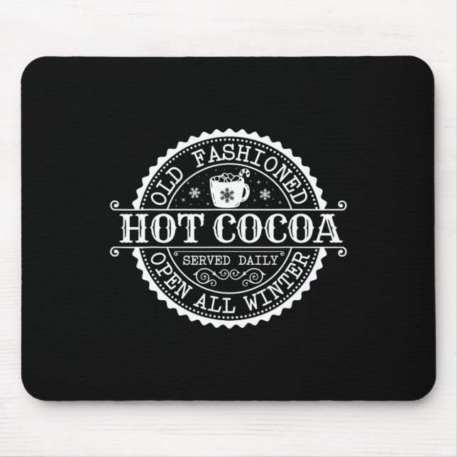 Retro North Pole Old Fashioned Hett Cocoa Coffee M Musmatta (Framsidan)