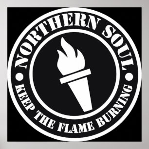 Retro Northern Soul stil design Poster