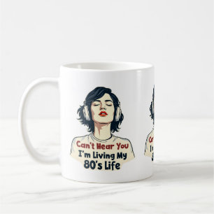 Retro Nostalgic Music Älskare Throwback Design på Kaffemugg