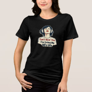 Retro Nostalgic Music Älskare Throwback Design på  T Shirt