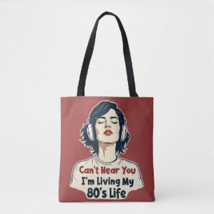 Retro Nostalgic Music Älskare Throwback Design på Tygkasse