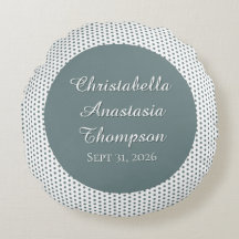 Retro Nostalgiska Gröna Prickiga Födelsestatistik