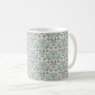 Retro Nouveau - Natures Curves and Timeless Blooms Kaffemugg