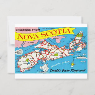 Retro Nova Scotia vykort
