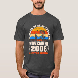 Retro November 2006 16 år gammalt fiske Älskare 16 T Shirt