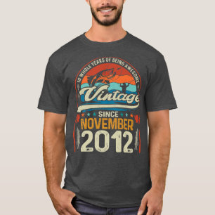 Retro November 2012 10-åriga Älskare 10:e T Shirt