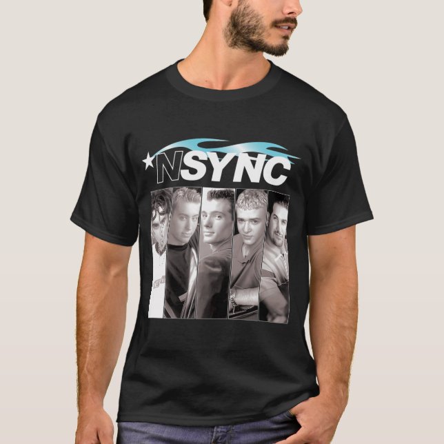 Retro Nsync för jultid Nsync 90S Music Boy T Shirt (Framsida)