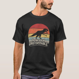 Retro Nu är jag ostoppbar Shirt Funny T-Rex-gåvor T