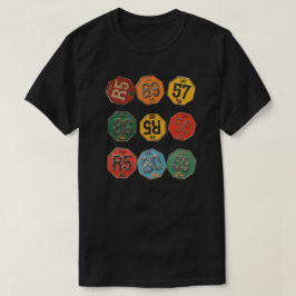 Retro Numrerad Badge Samling T Shirt