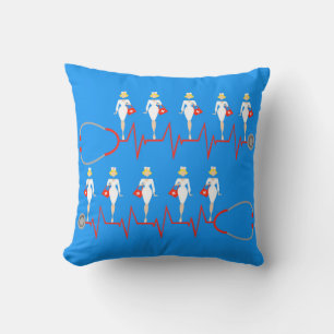 Retro Nurse Dekorativ kudde