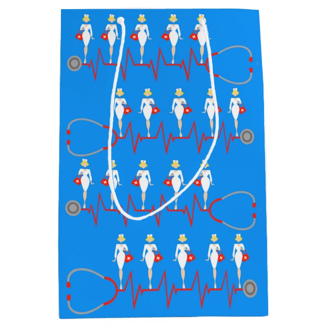 Retro Nurse Gift Bag (Framsidan)