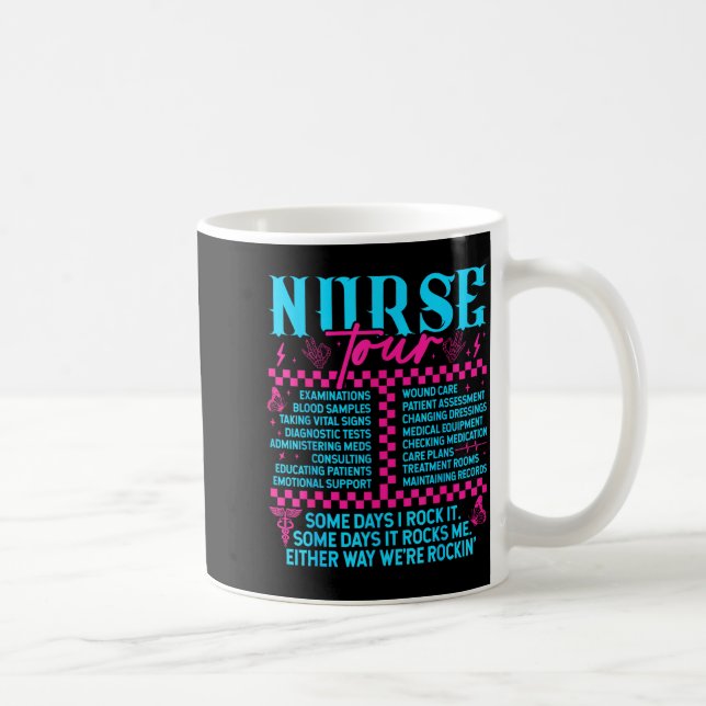 Retro Nurse Nurse Week Men Women Nurse  Kaffemugg (Höger)