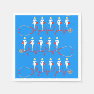 Retro Nurse Pappra Napkins Pappersservett