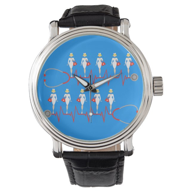 Retro Nurse Watch Armbandsur (Framsida)