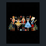 Retro Nutcracker Ballet Christmas Tree Shirts For  Poster<br><div class="desc">Retro Nutcracker Ballet Christmas Tree Shirts For Women Girl</div>