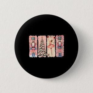 Retro Nutcracker Llet Rosa jul Julafton Vibes Wo Knapp