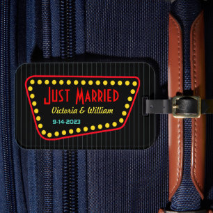 Retro Ny gifta Bröllop Luggage Tag Gift Bagagebricka