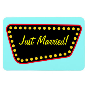 Retro Ny gifta Magnet