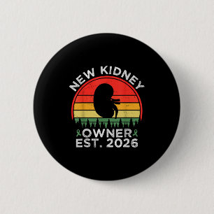 Retro Ny Njure Ägare Est. 2026 Njuretransplantatio Knapp