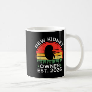 Retro Ny Njure Ägare Est. 2026 Njurtransplantation Kaffemugg