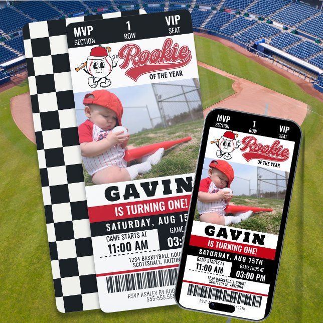 Retro-nybörjare på årets basketbollsfoto-födelseda inbjudningar (Skapare uppladdad)