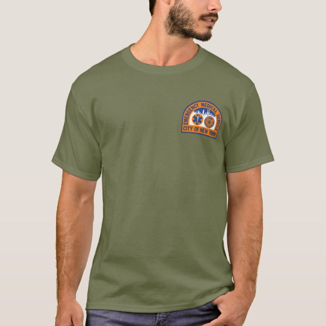 Retro NYC EMS Coney Island T shirt (Framsida)