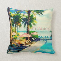 Retro Nyckel Väster, Florida Dekorativ kudde