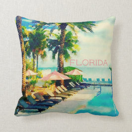 Retro Nyckel Väster, Florida Dekorativ kudde