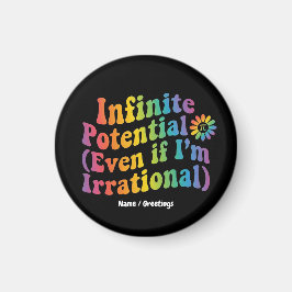 Retro Oändlig Potential Irrationell Pi-dagen Matem Magnet