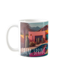 Retro Oasis – Palm Springs Kaffe Mugg