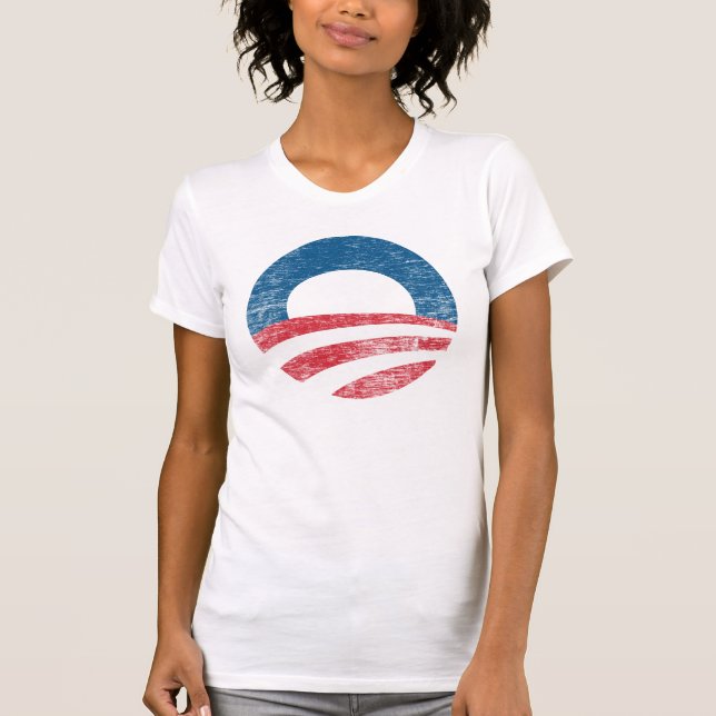 Retro Obama logotypskjorta 2012 Tröja (Framsida)