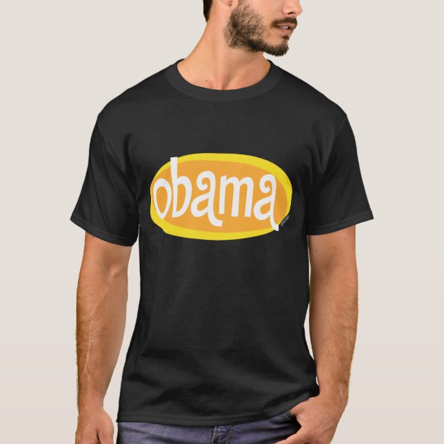 Retro Obama T-tröja T-shirt (Framsida)