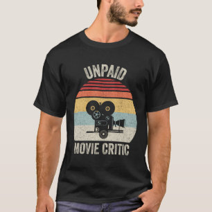 Retro Obetalt Film Critic Film Cinema Rörelse Pict T Shirt