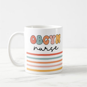 Retro OBGYN Nurse Kaffemugg
